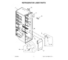 KitchenAid KRSC700HBS05 refrigerator liner parts diagram