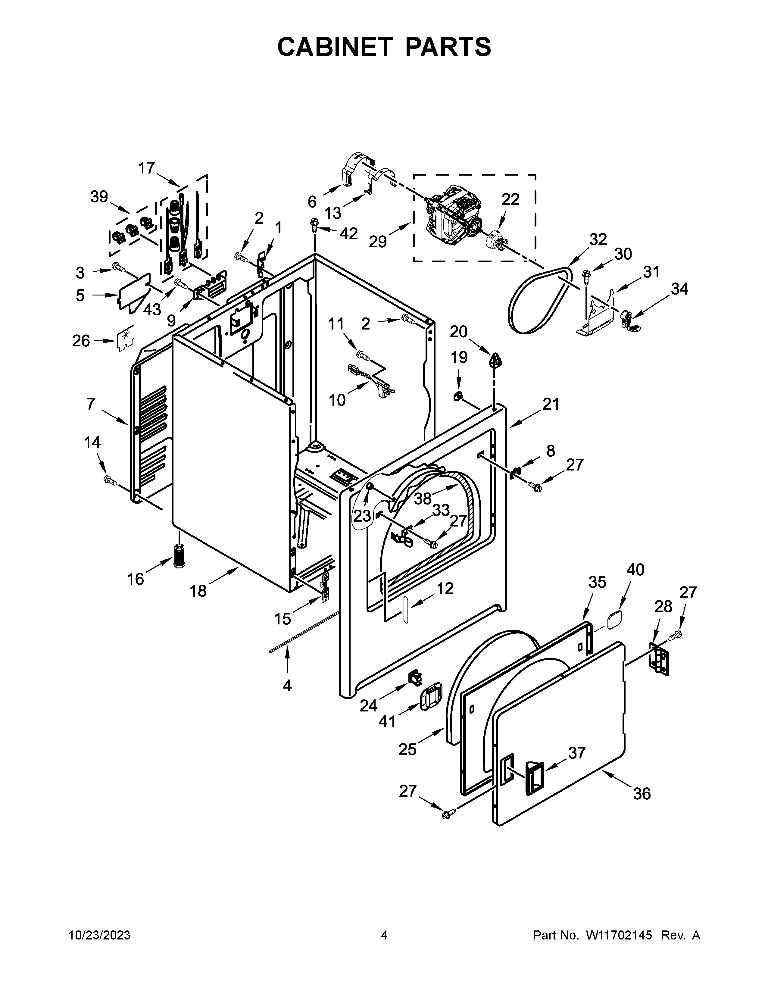 Cabinet parts