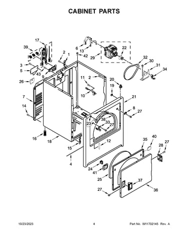 Cabinet parts