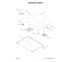 Whirlpool YWFE550S0LB3 cooktop parts diagram