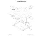 Whirlpool YWFE505W0JW4 cooktop parts diagram