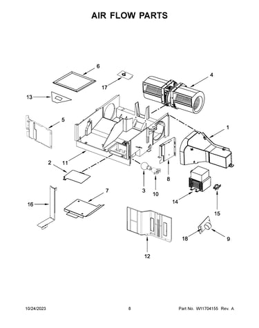 Air flow parts