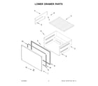 KitchenAid KUDR204KPA00 lower drawer parts diagram