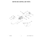 KitchenAid KSM195PSER5 motor and control unit parts diagram