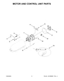 Motor and control unit parts