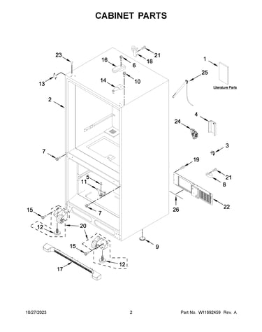 Cabinet parts