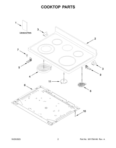 Cooktop parts