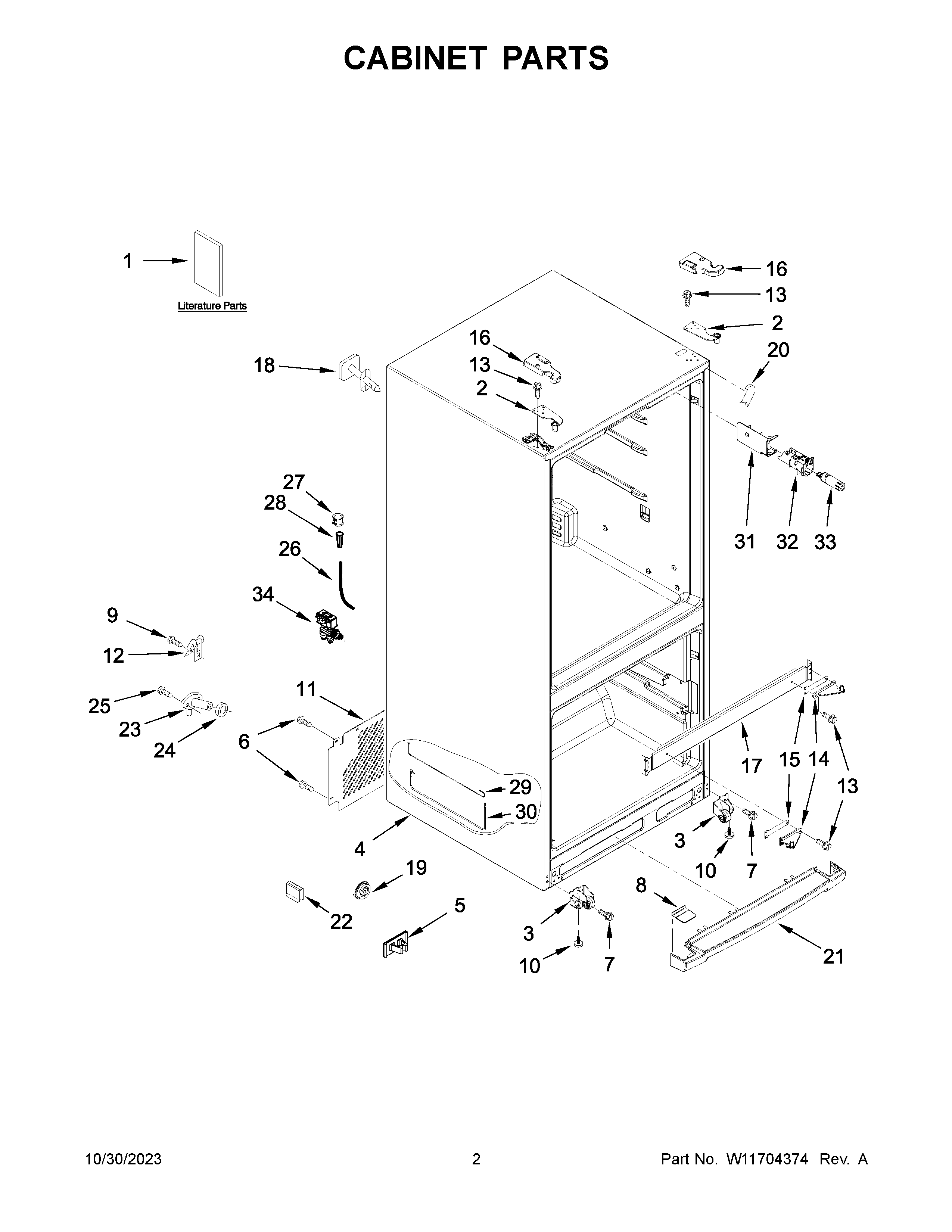 Cabinet parts