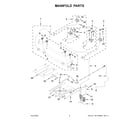 Whirlpool WFG515S0MS1 manifold parts diagram