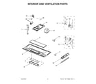 Whirlpool WMH32519HT09 interior and ventilation parts diagram