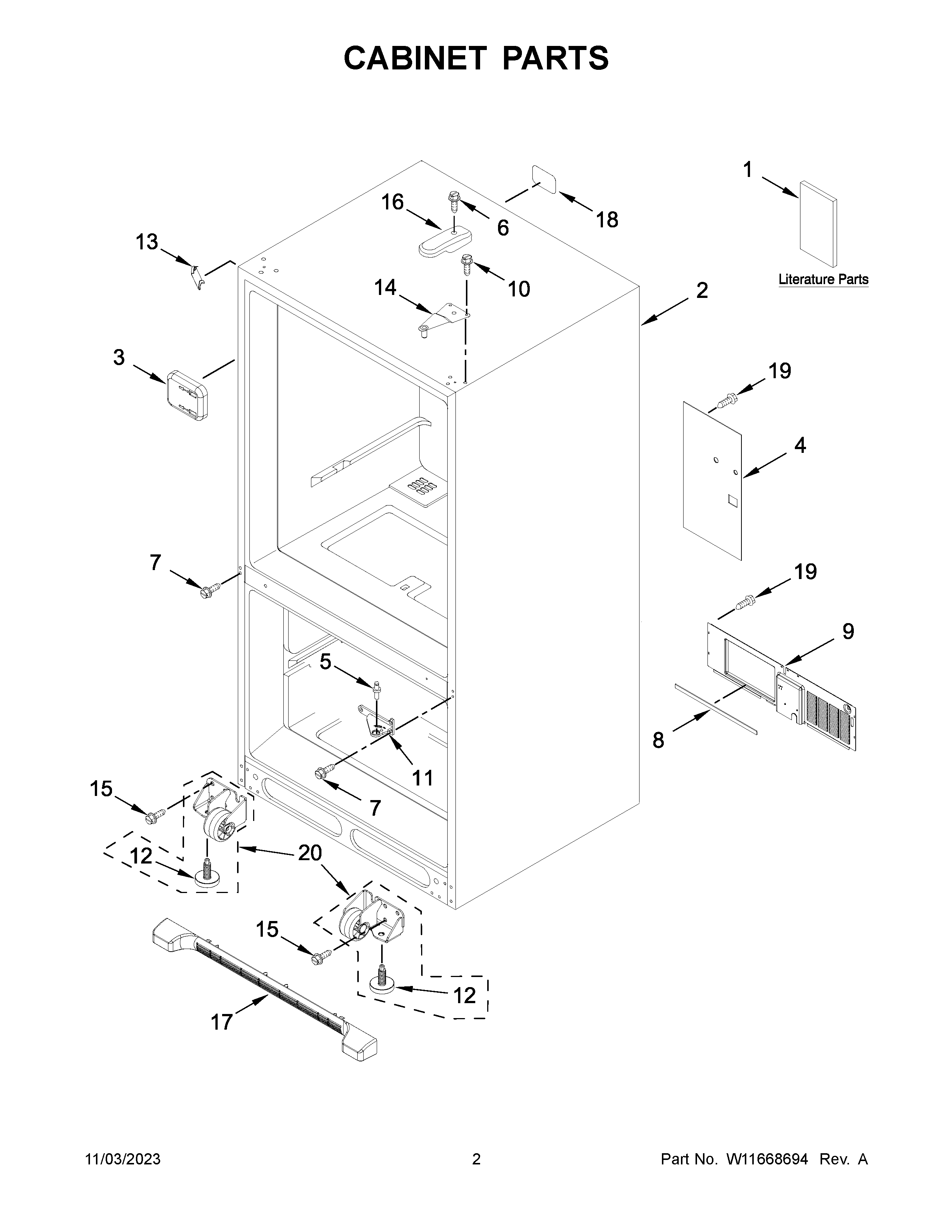 Cabinet parts