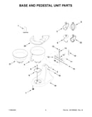 Base and pedestal unit parts