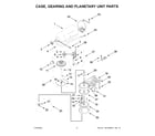 KitchenAid 5KSM175PSBBK5 case, gearing and planetary unit parts diagram