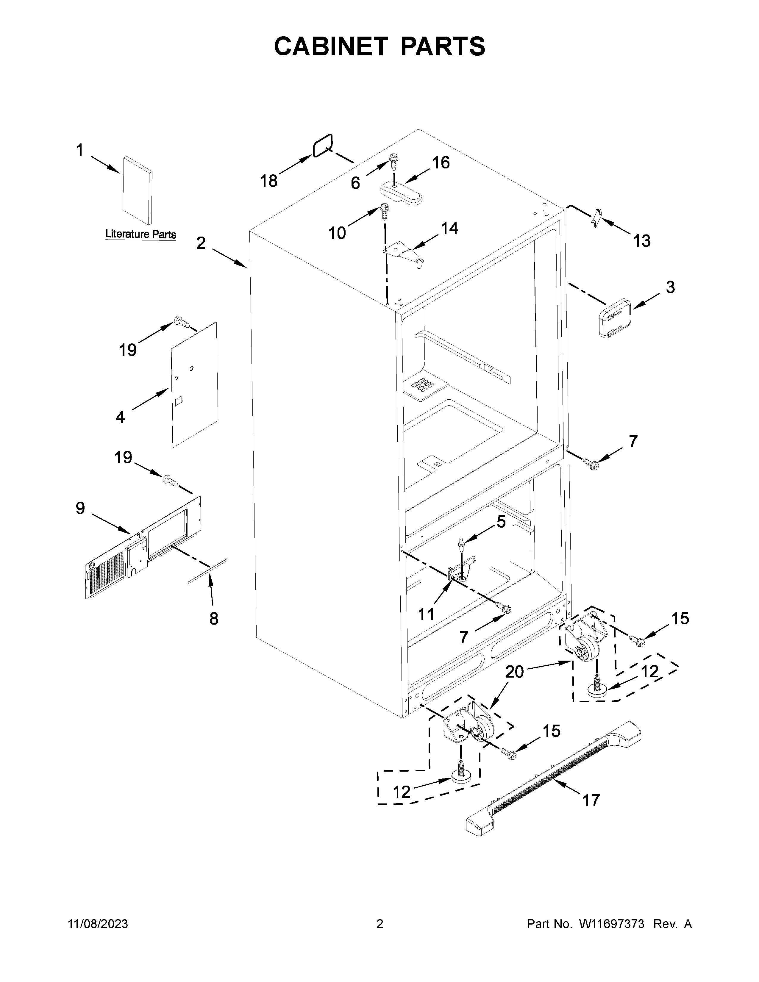Cabinet parts