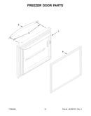 Freezer door parts