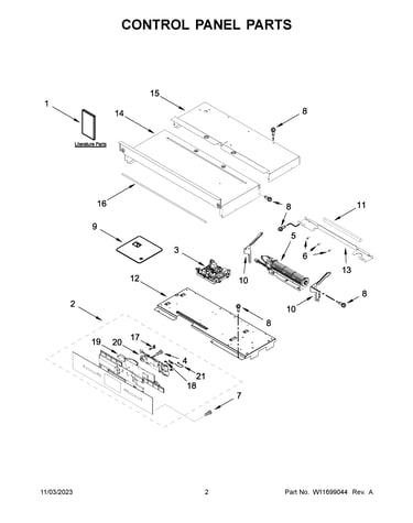 Control panel parts