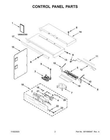 Control panel parts