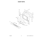 Whirlpool WFG515S0MW1 door parts diagram