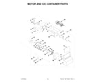 Whirlpool WRS311SDHM11 motor and ice container parts diagram