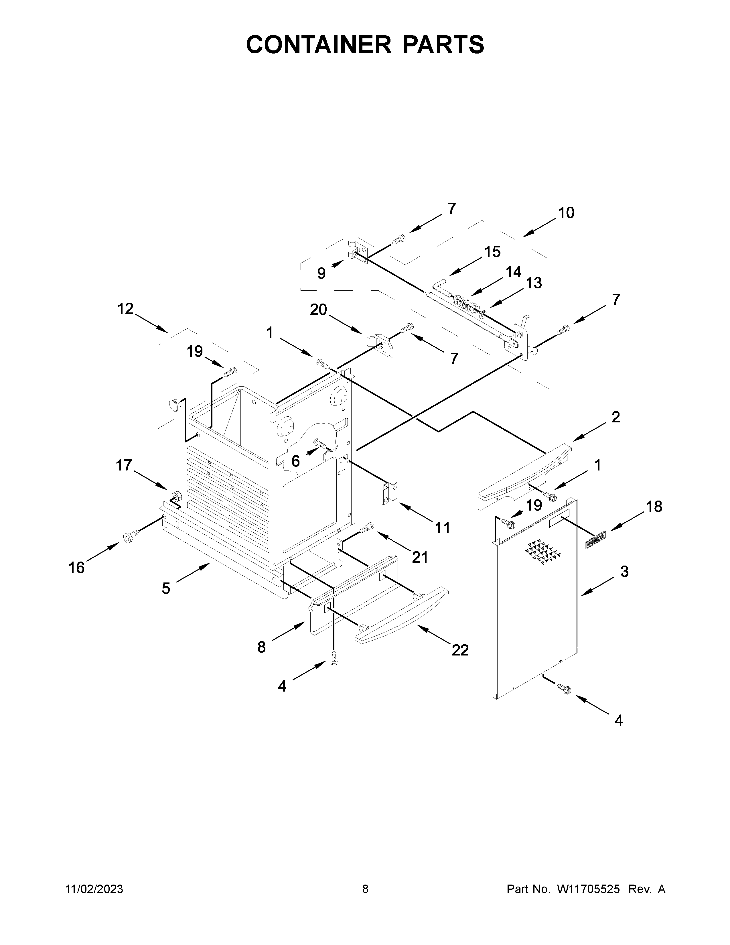 CONTAINER PARTS