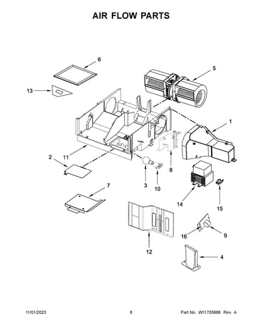 Air flow parts