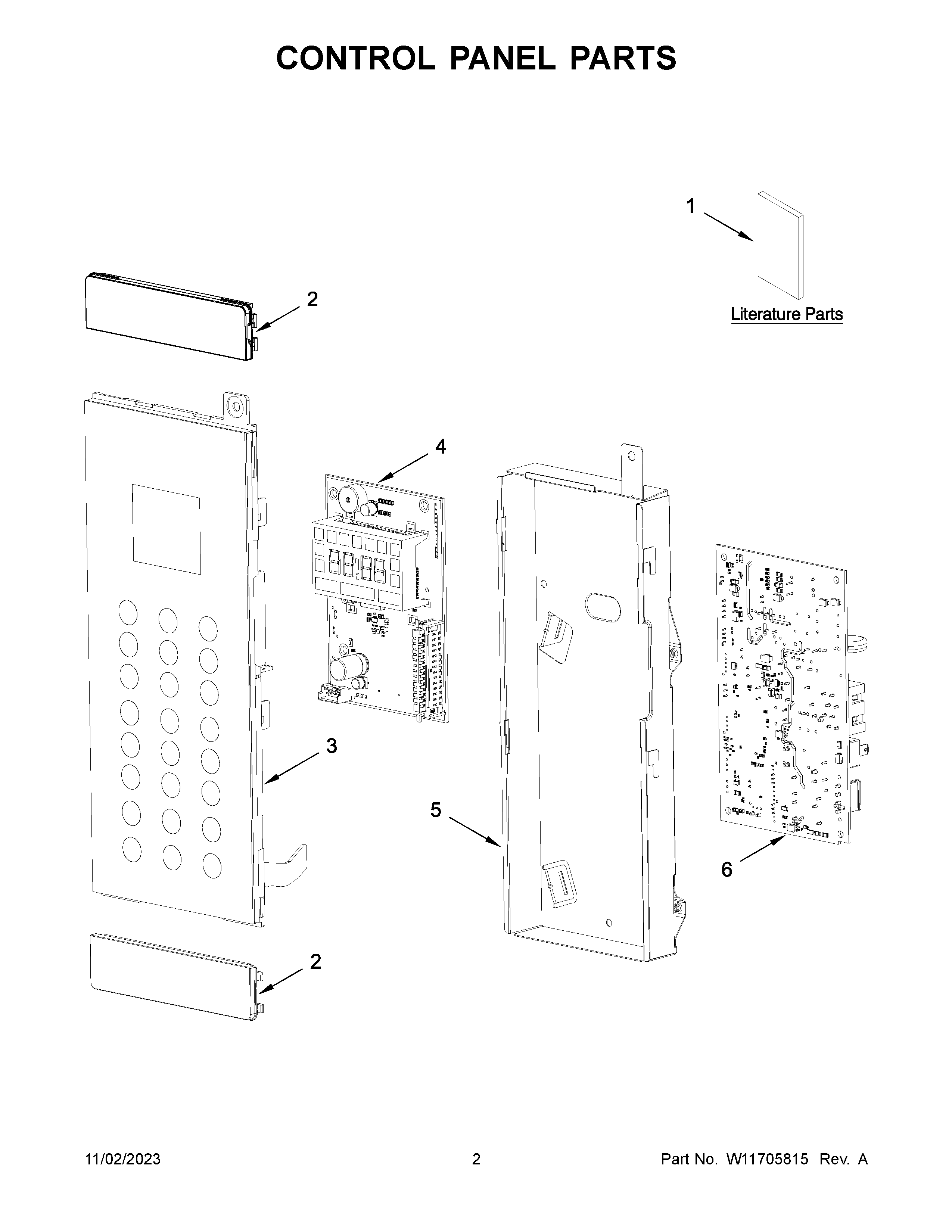Control panel parts