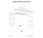 Whirlpool YWMMF5930PV00 cabinet and installation parts diagram