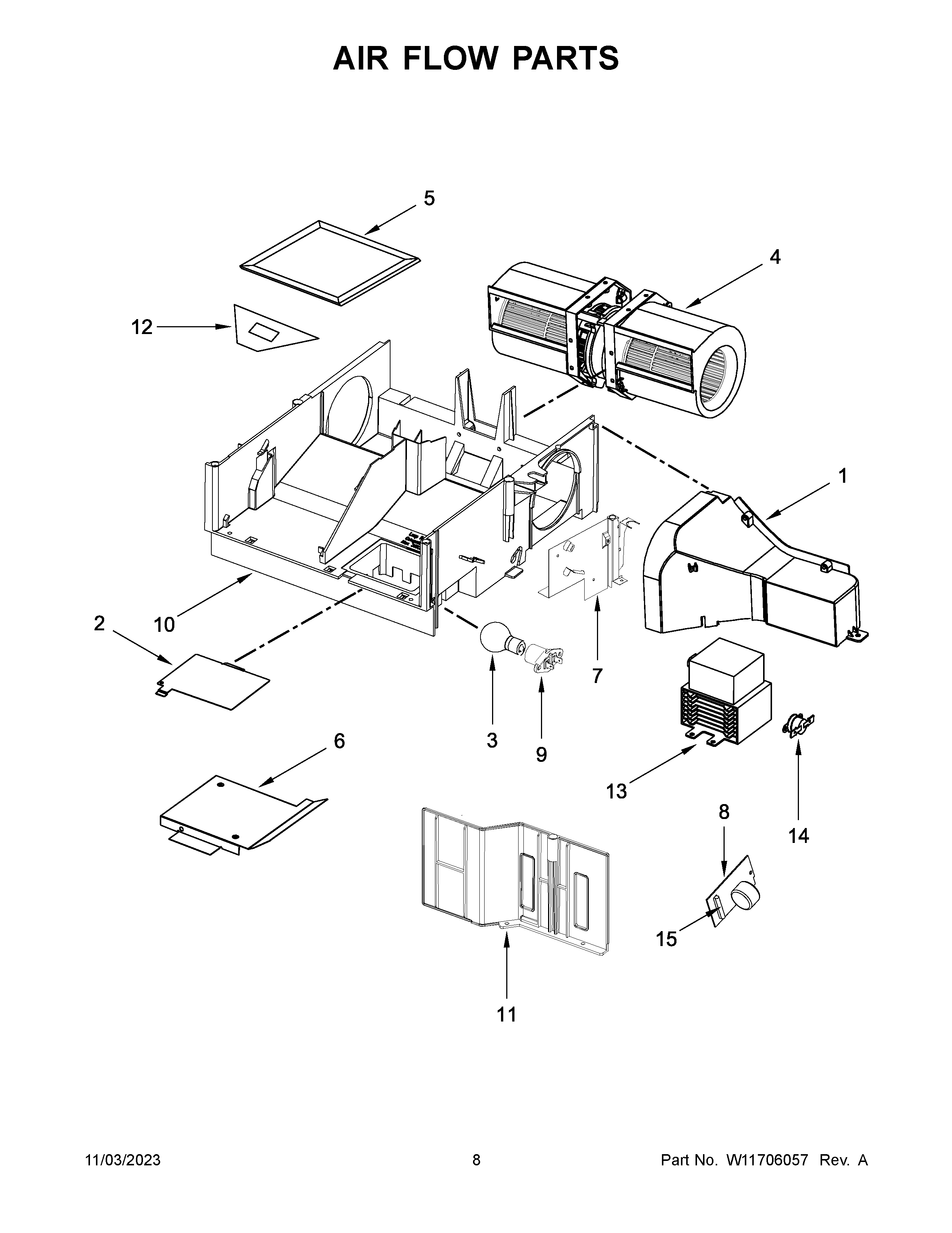 Air flow parts