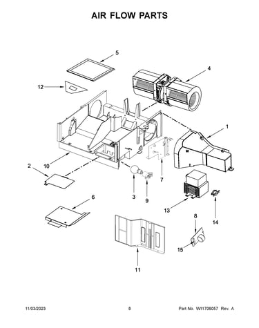 Air flow parts