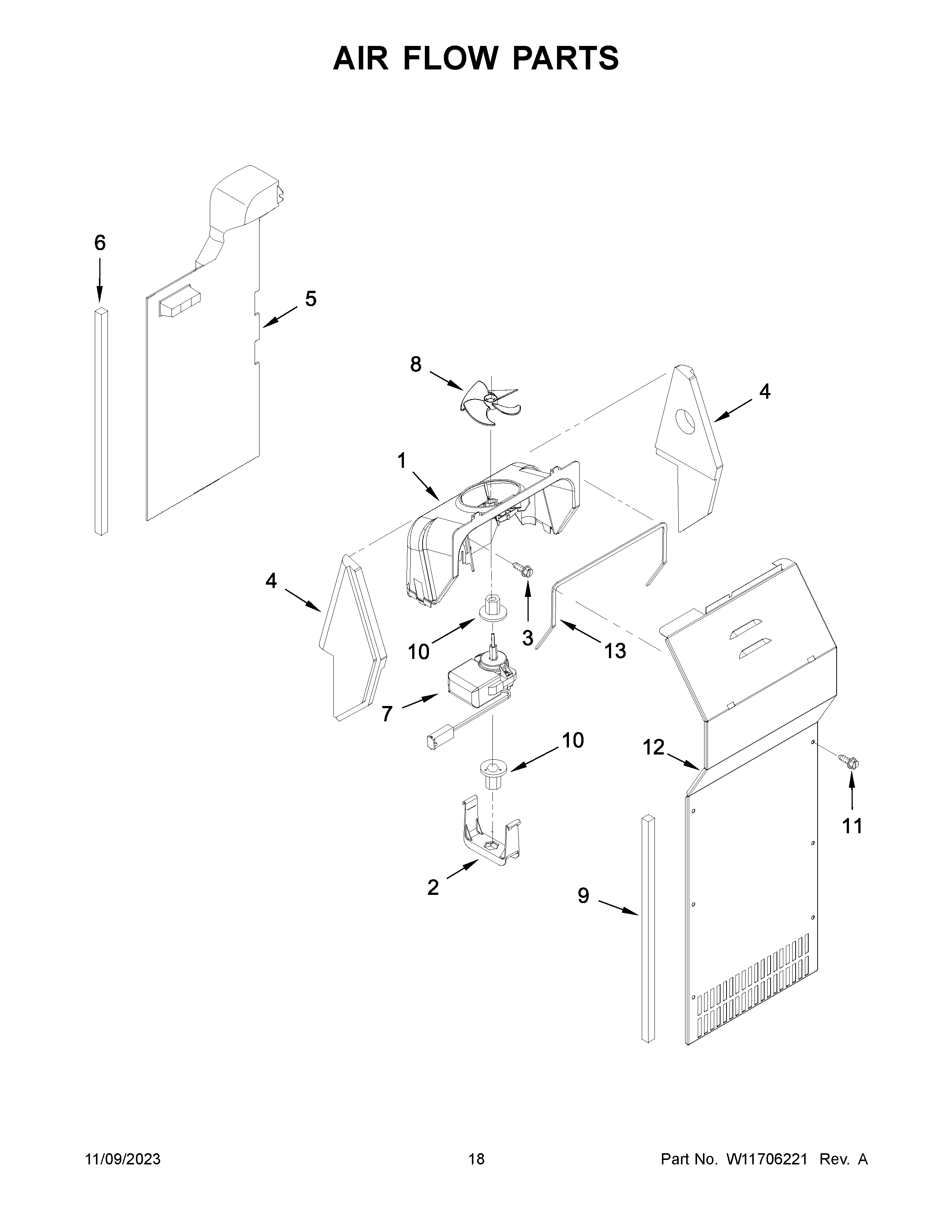 Air flow parts