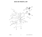 KitchenAid KSM70SKQXBK0 base and pedestal unit diagram