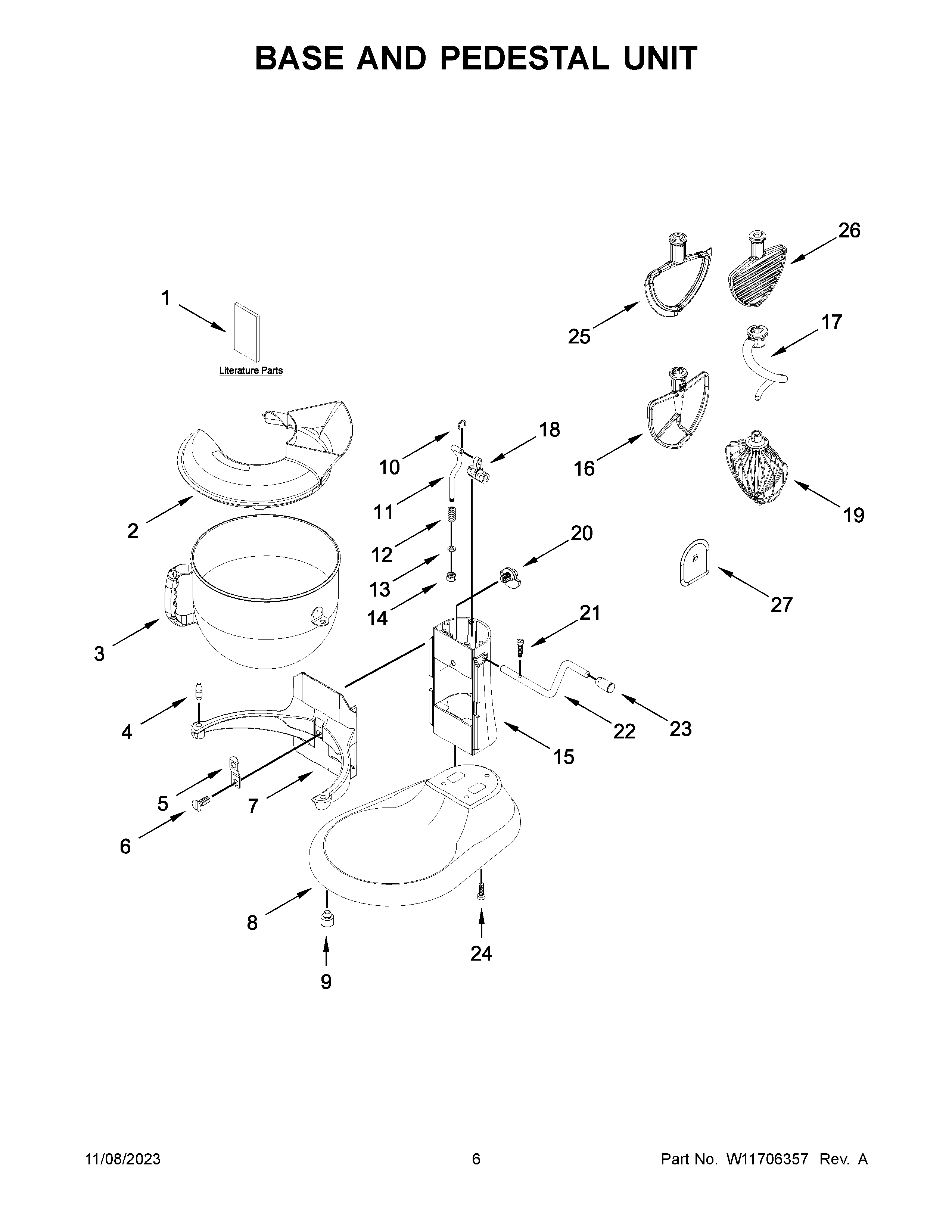 Base and pedestal unit