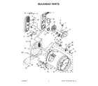 Maytag MGD4500MW1 bulkhead parts diagram