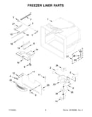 Freezer liner parts