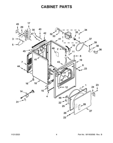 Cabinet parts