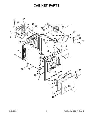 Cabinet parts