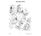 Maytag MGD5430MW0 bulkhead parts diagram