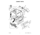 Whirlpool 8TWGD5050PW0 cabinet parts diagram
