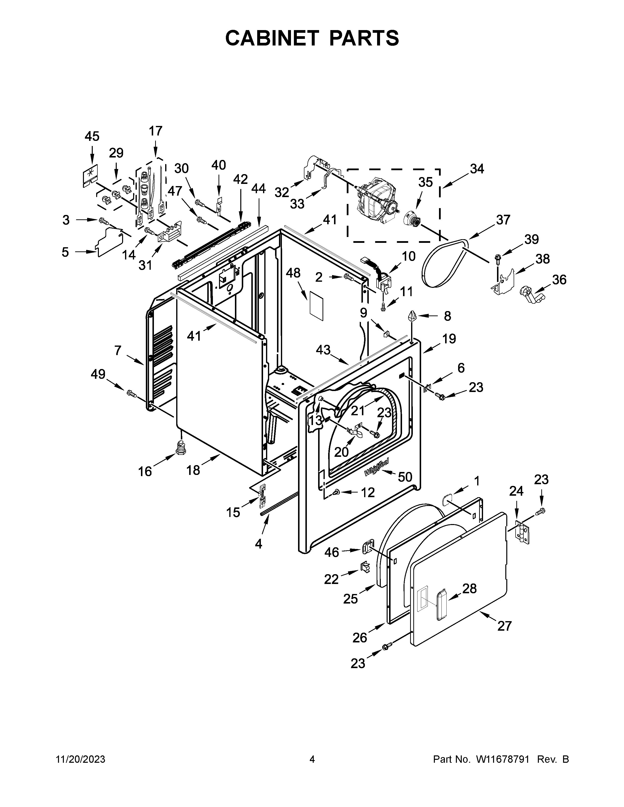 Cabinet parts