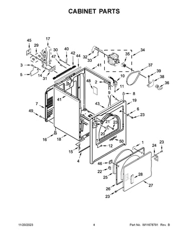 Cabinet parts