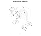 KitchenAid KRFC300ESS11 refrigerator liner parts diagram