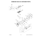 Maytag MFI2570FEZ15 icemaker and ice container parts diagram