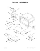 Freezer liner parts