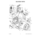 Whirlpool WGD5050LW0 bulkhead parts diagram