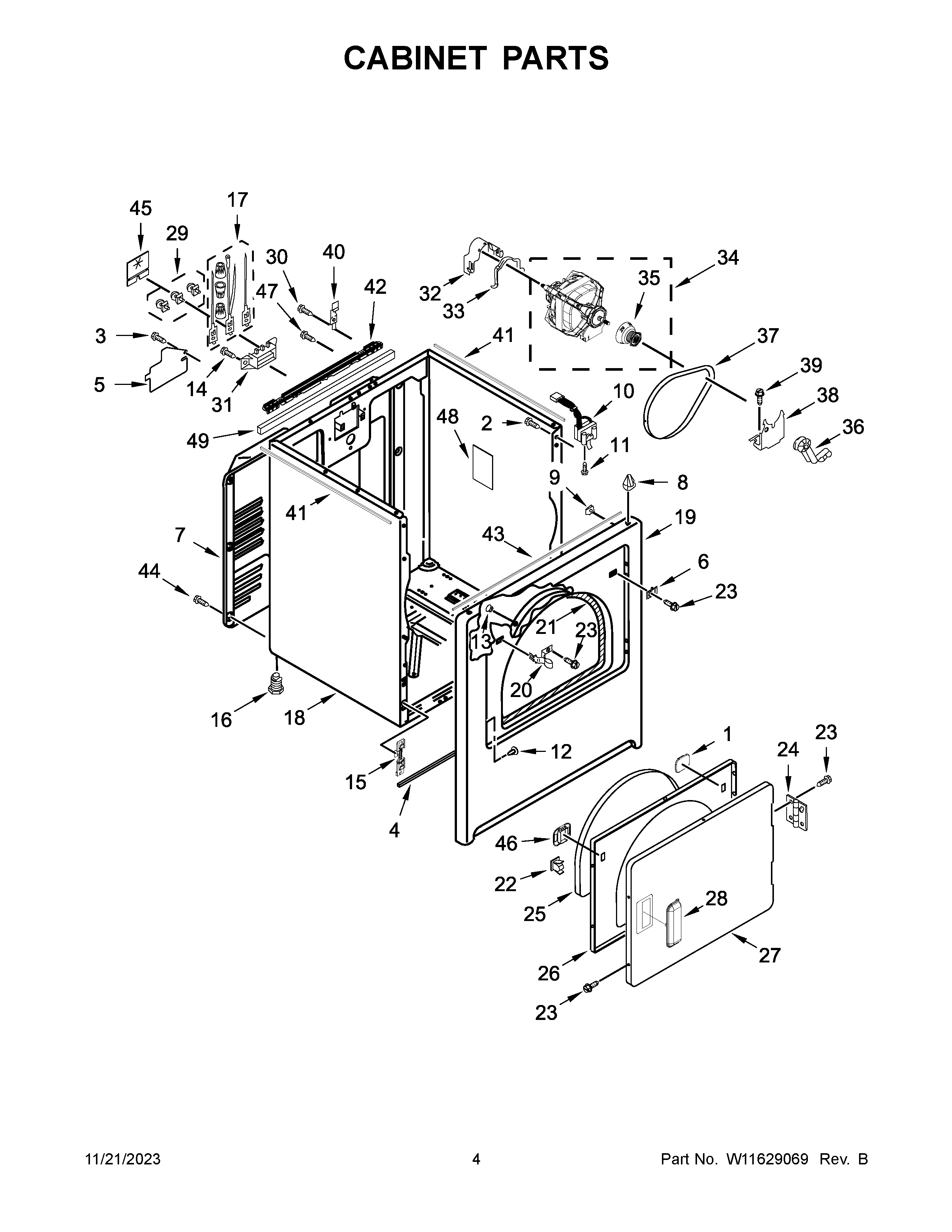 Cabinet parts
