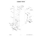 Whirlpool WRB329DMBM05 cabinet parts diagram