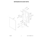 Whirlpool WRB329DMBM05 refrigerator door parts diagram