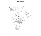 Whirlpool WRB329DMBM05 shelf parts diagram