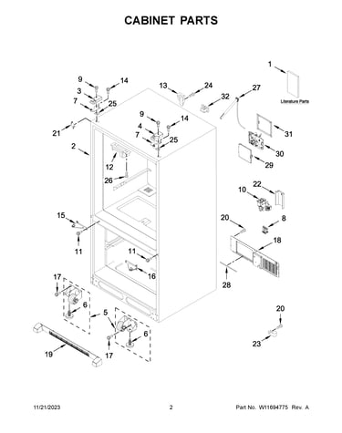 Cabinet parts