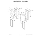 Maytag MRFF5033PZ01 refrigerator door parts diagram